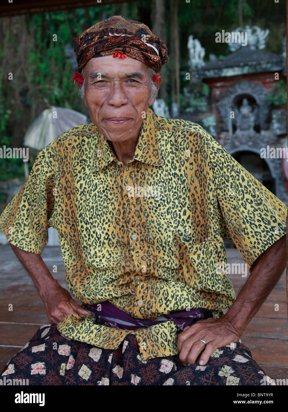 Indonesia, Bali, old man portrait, people, Stock Photo
