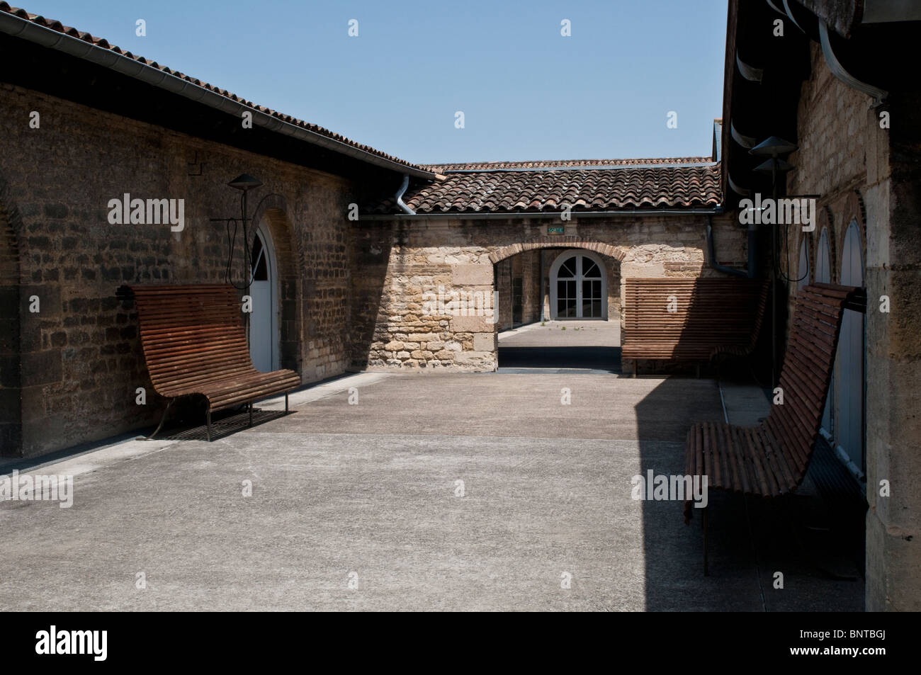 Roof of CAPC Museum of Contemporary Art, Bordeaux, France Stock Photo