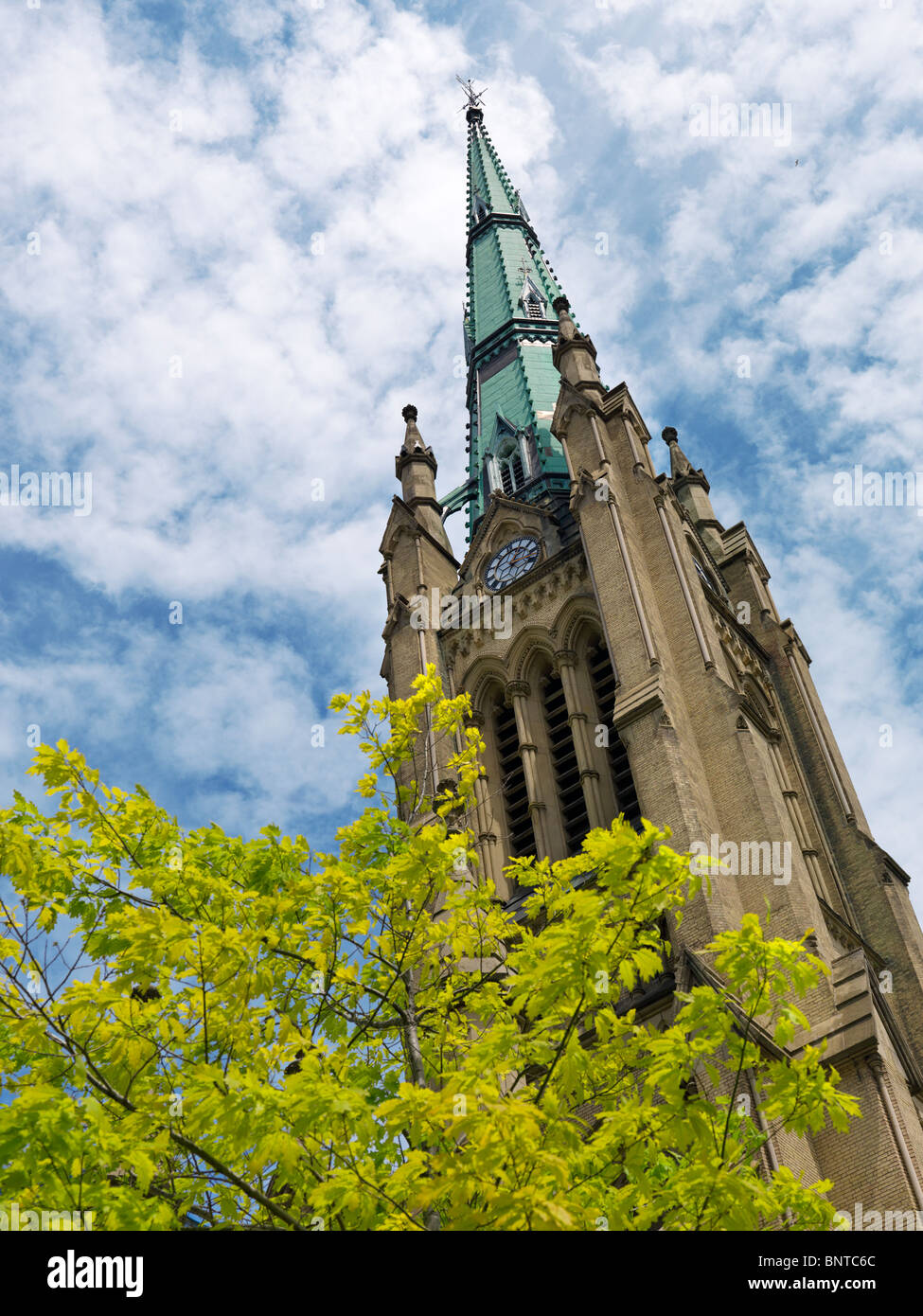The Cathedral Church of St. James. Gothic Revival architecture, Anglican church in Toronto, Ontario, Canada. Stock Photo