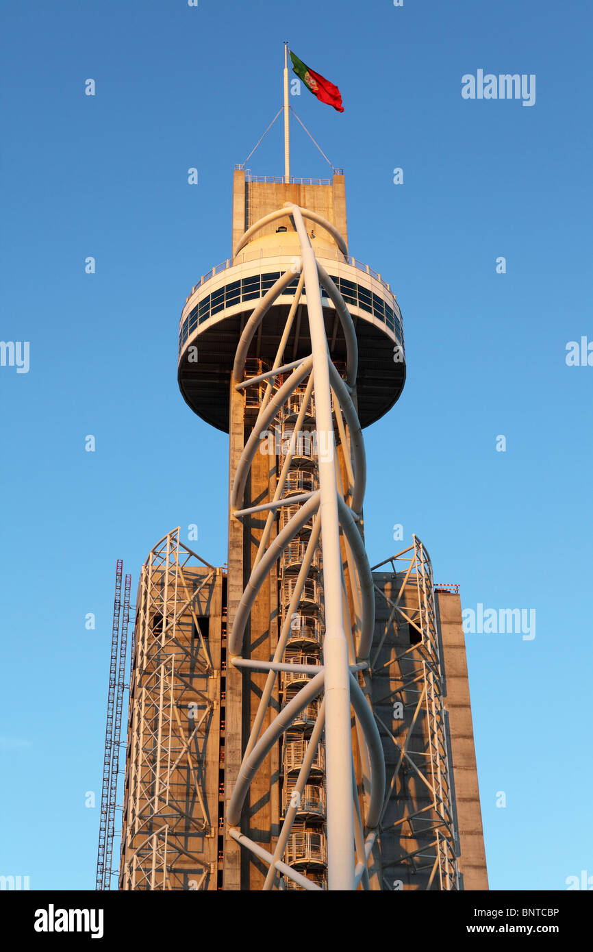 Construction of a hotel in the Parque das Nacoes (Park of Nations) the former Expo 98 site in Lisbon, Portugal. Stock Photo