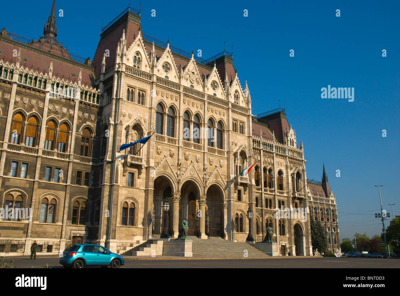 Parlament the Hungarian Parliament building Budapest Lipotvaros district Hungary Europe Stock Photo