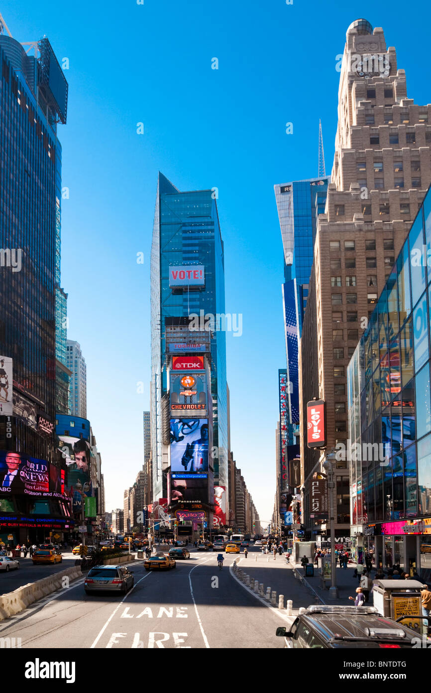 Times Square, New York, USA. America Stock Photo