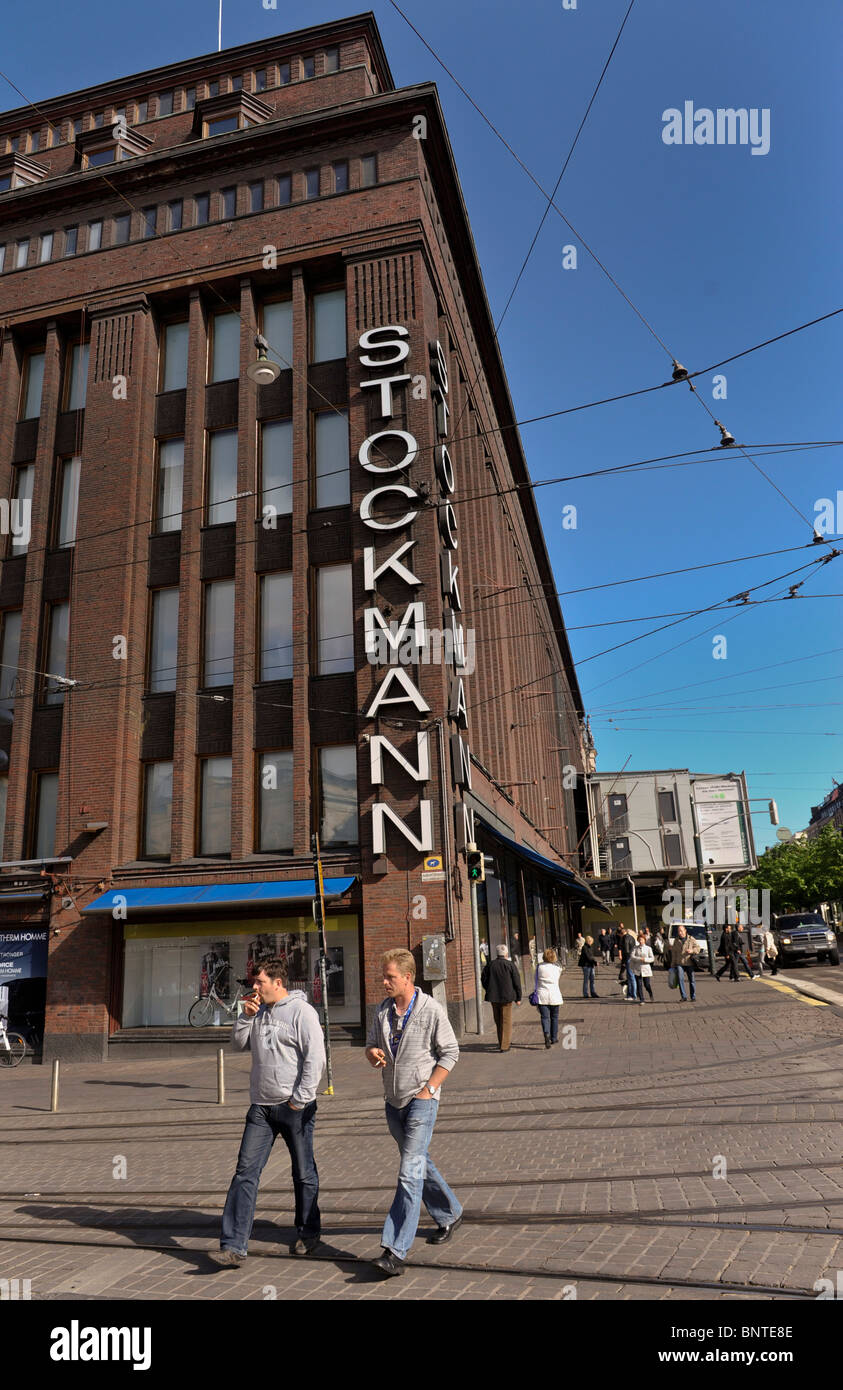 Stockmanns the famous department store in central Helsinki Stock Photo