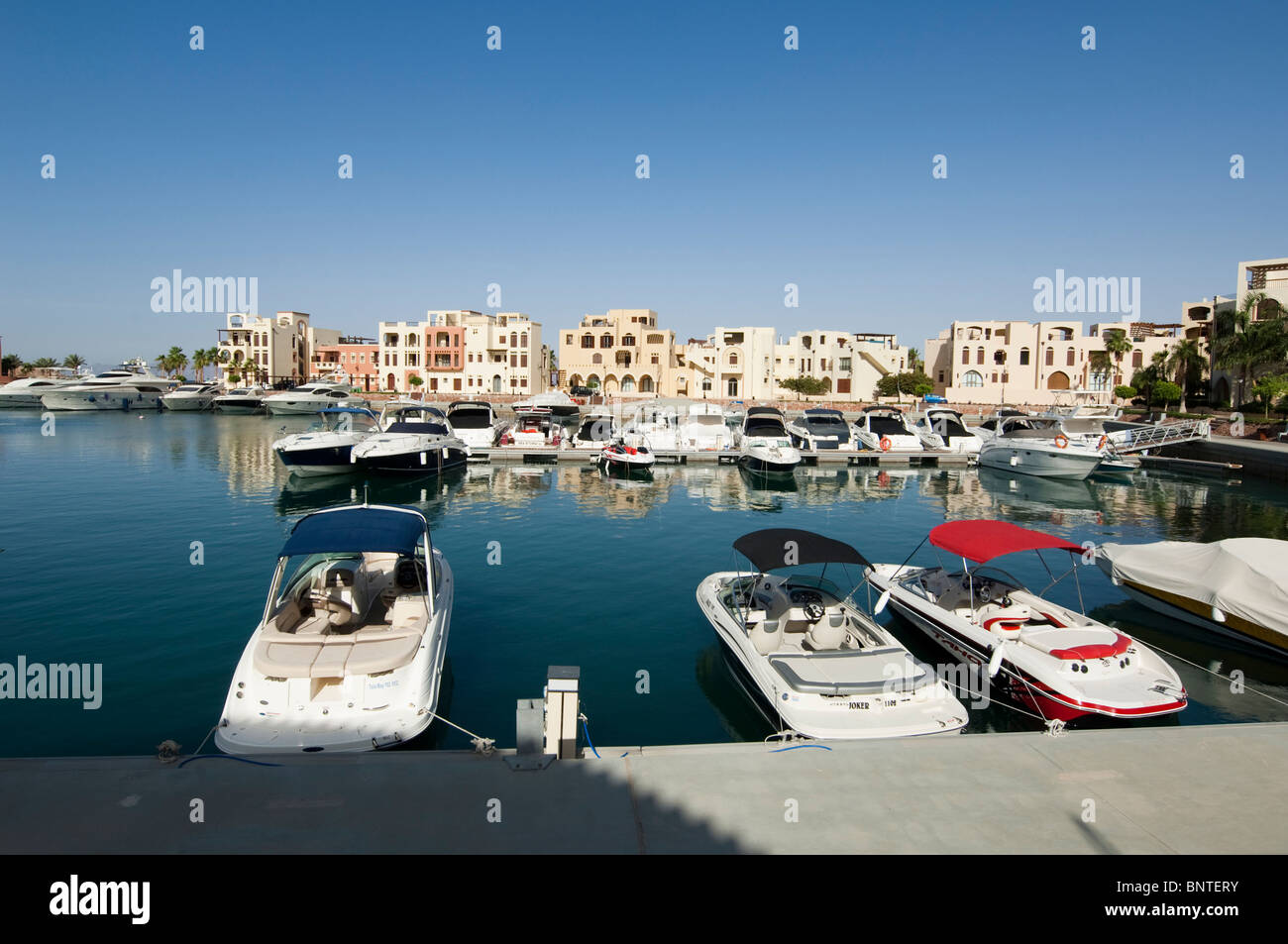 Aqaba Southern Hotel Area and Marina Stock Photo