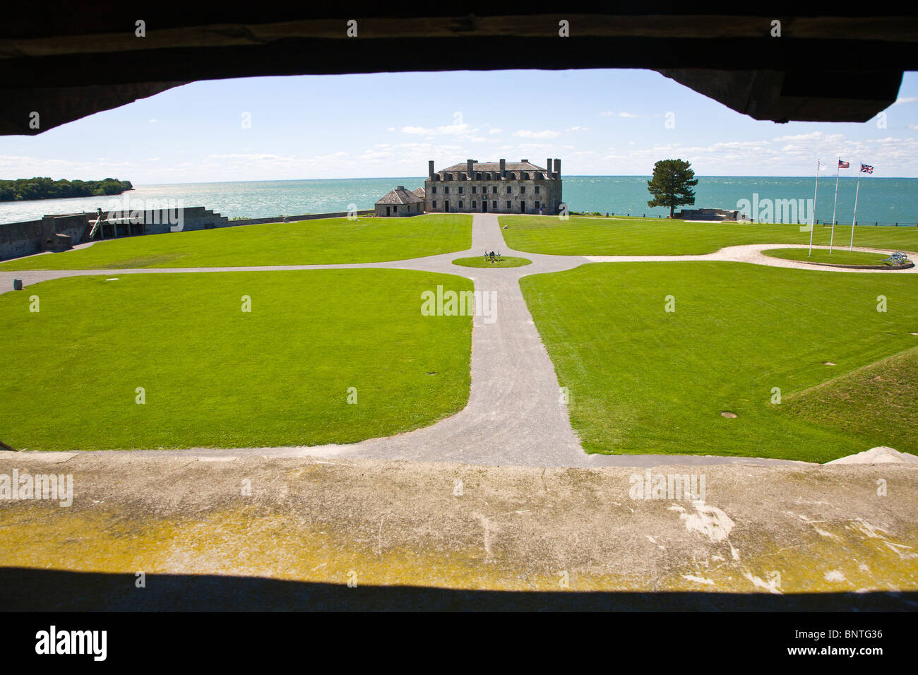 Old Fort Niagara is a National Historic Landmark and New York State Historic Site in Youngstown New York Stock Photo
