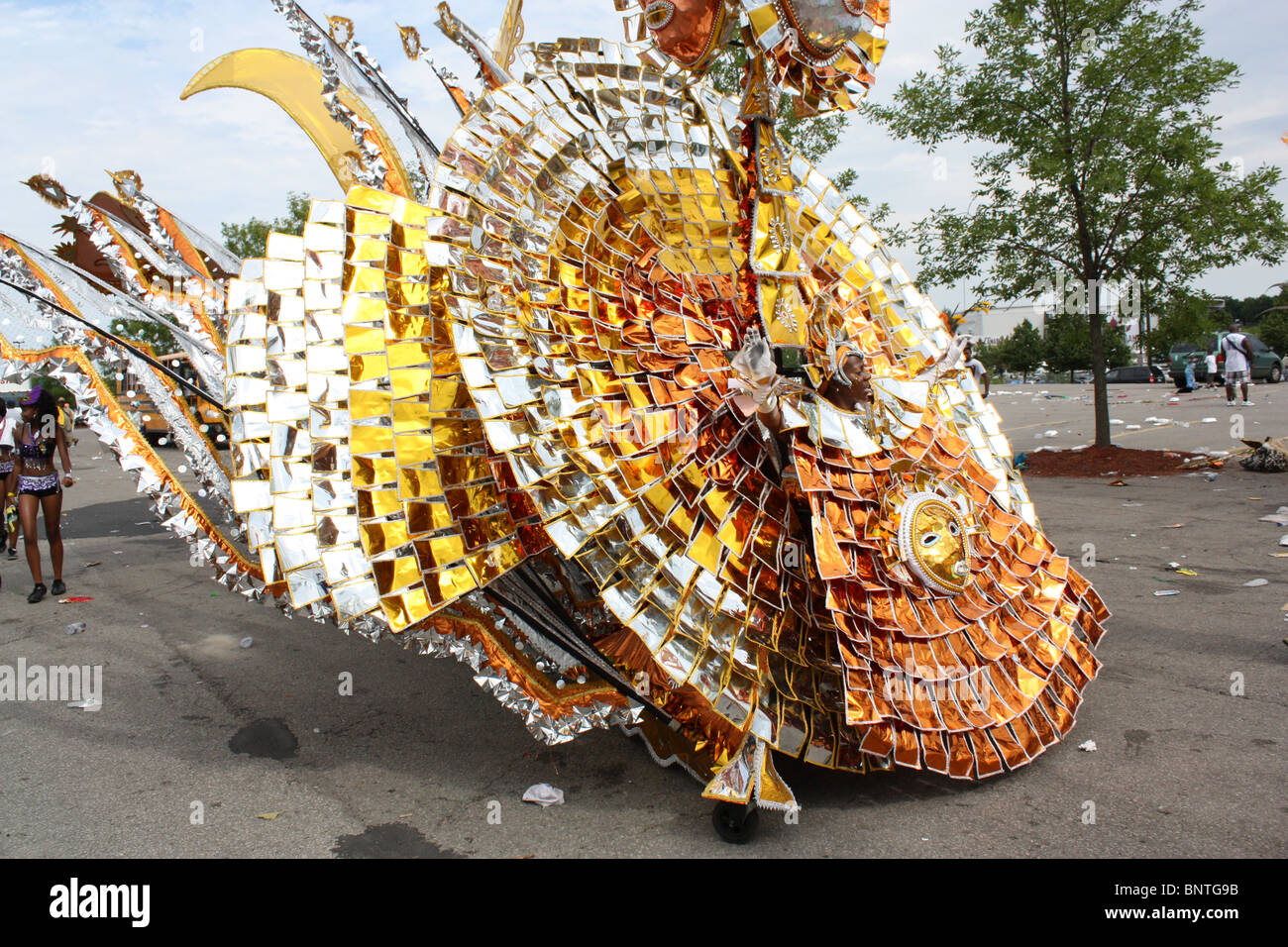 The 43rd (2010) Toronto Caribbean Carnival (Caribana) is the largest Caribbean festival in North America. Stock Photo