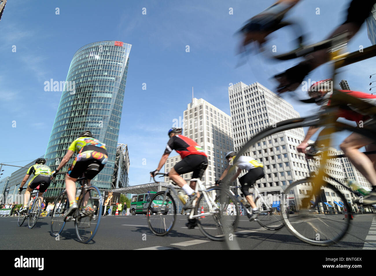 The first Velothon in Berlin, Germany Stock Photo