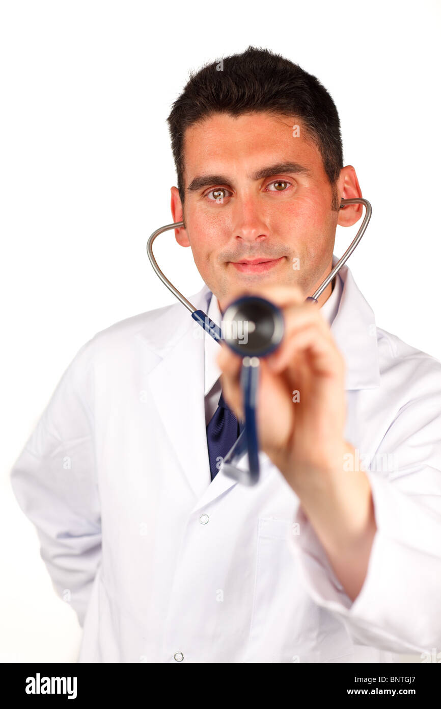 Hand holding stethoscope isolated hi-res stock photography and images ...