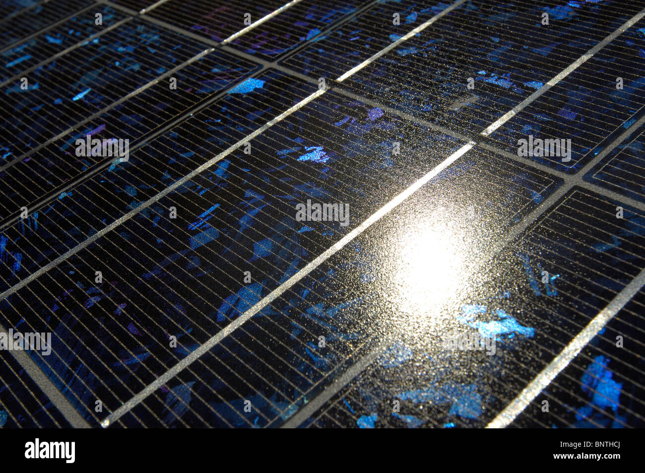 Closeup of the solar collector of UFA-Fabrik Berlin, Germany Stock Photo