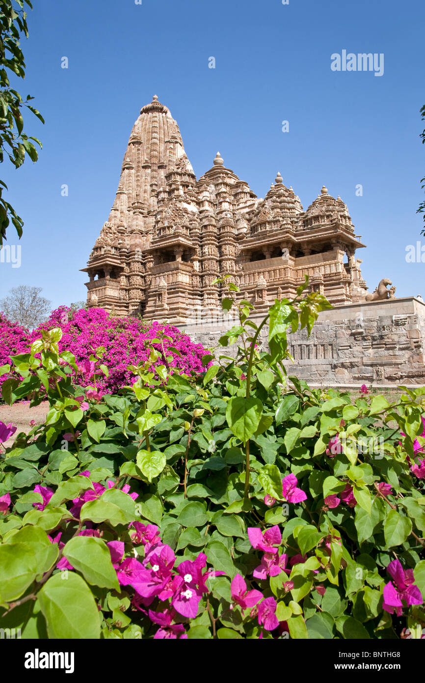 Kandariya Mahadeva Temple. Khajuraho. India Stock Photo