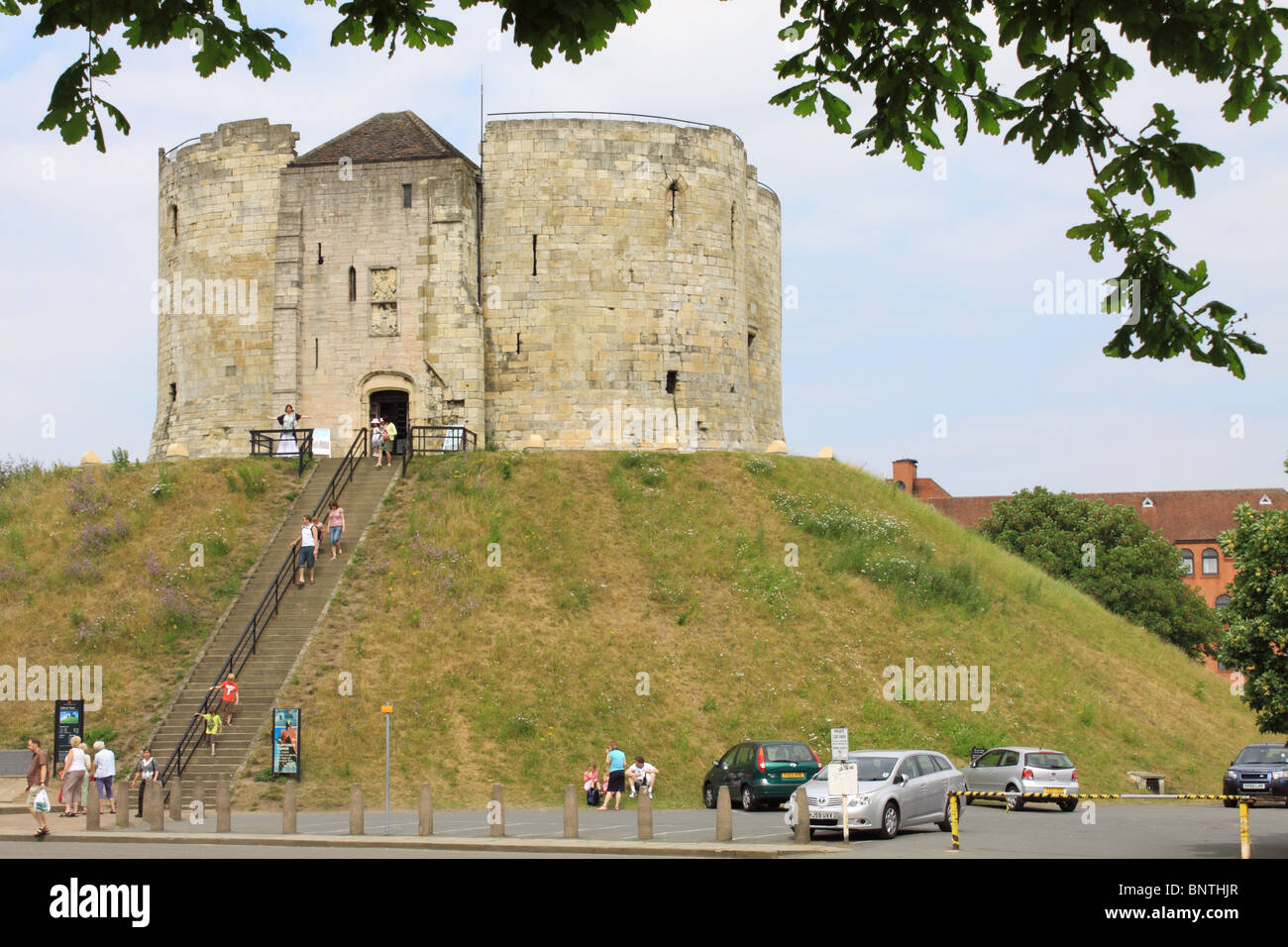 Clifford's Tower, City of York, England Stock Photo