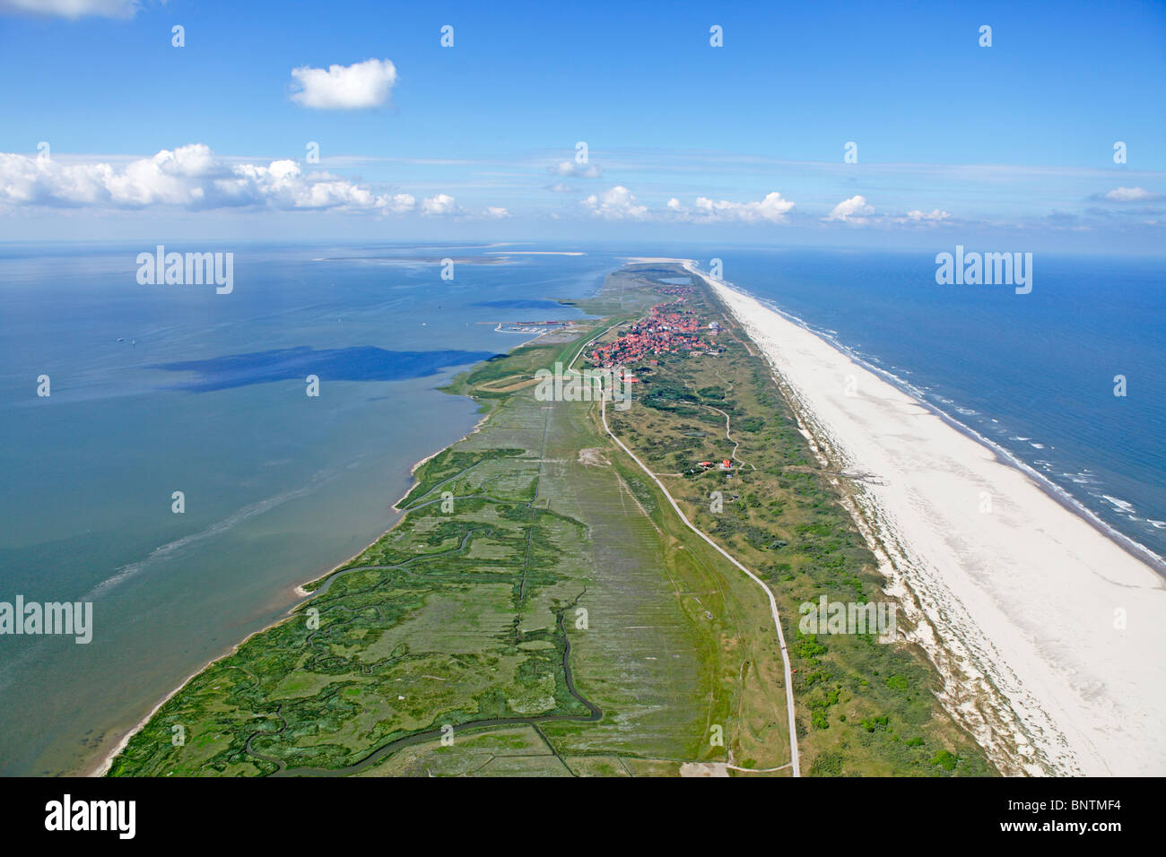 aerial photo of Juist island, East Friesland, Lower Saxony, Germany Stock Photo - Alamy