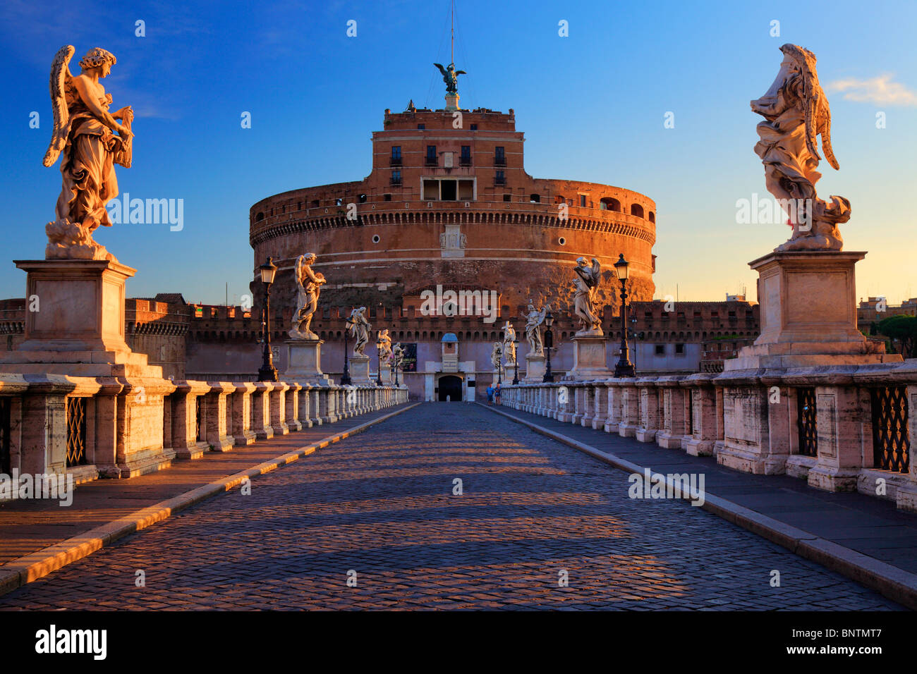 The Mausoleum of Hadrian, usually known as the Castel Sant'Angelo, in Rome, Italy Stock Photo