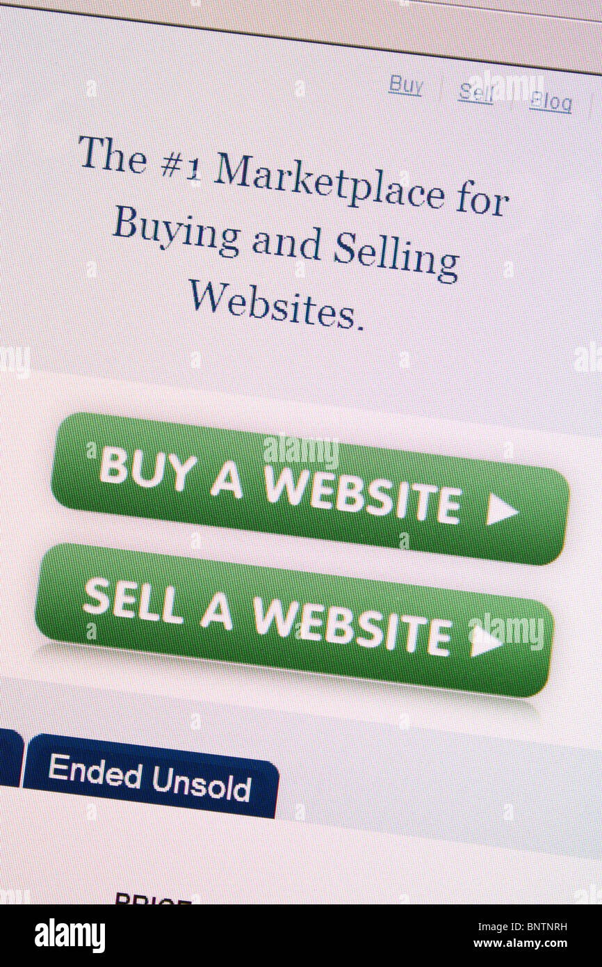 flippa buy sell websites Stock Photo - Alamy