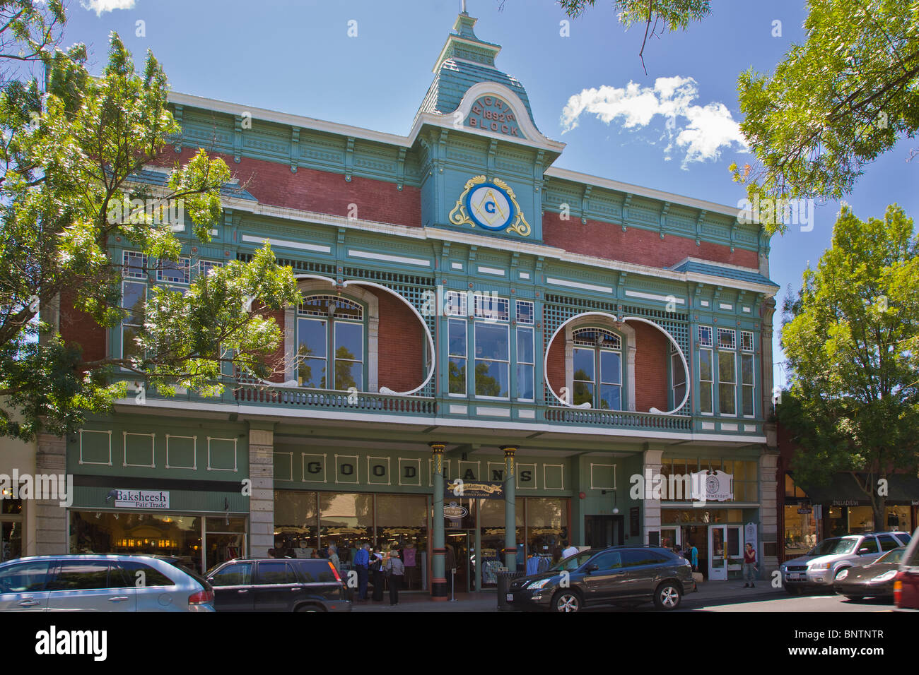 Goodmans building in Napa Valley in St Helena California Stock Photo