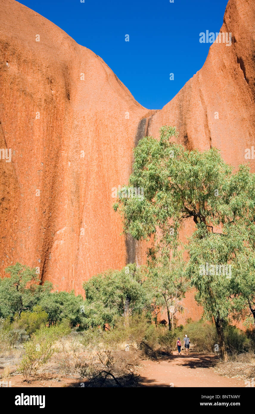 Kantju Gorge, on the Mala Walk at Uluru (Ayers Rock). Uluru-Kata Tjuta National Park, Northern Territory, AUSTRALIA Stock Photo