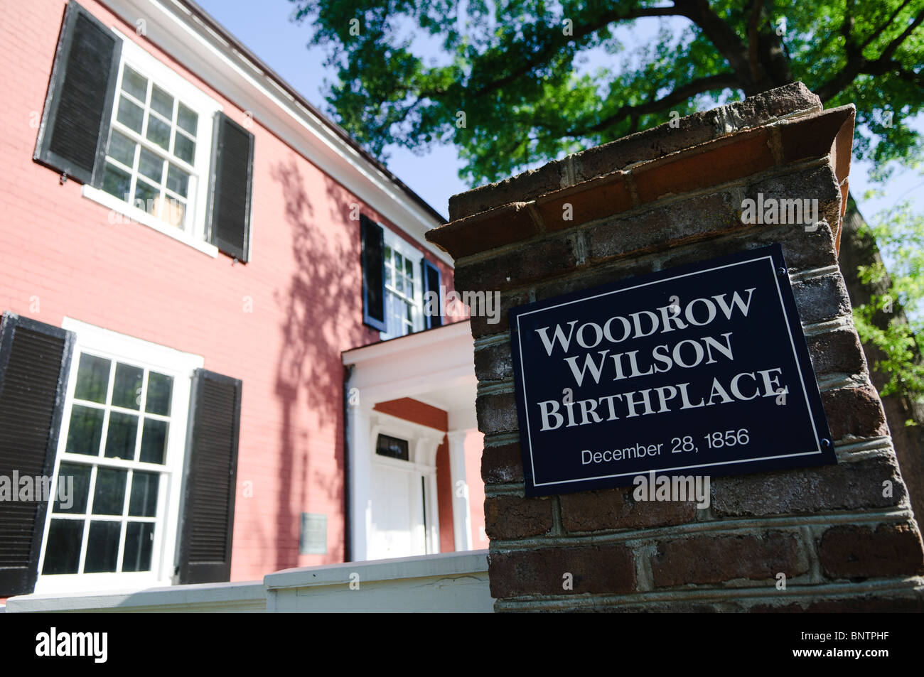 Woodrow Wilson Birthplace & Museum Stock Photo Alamy