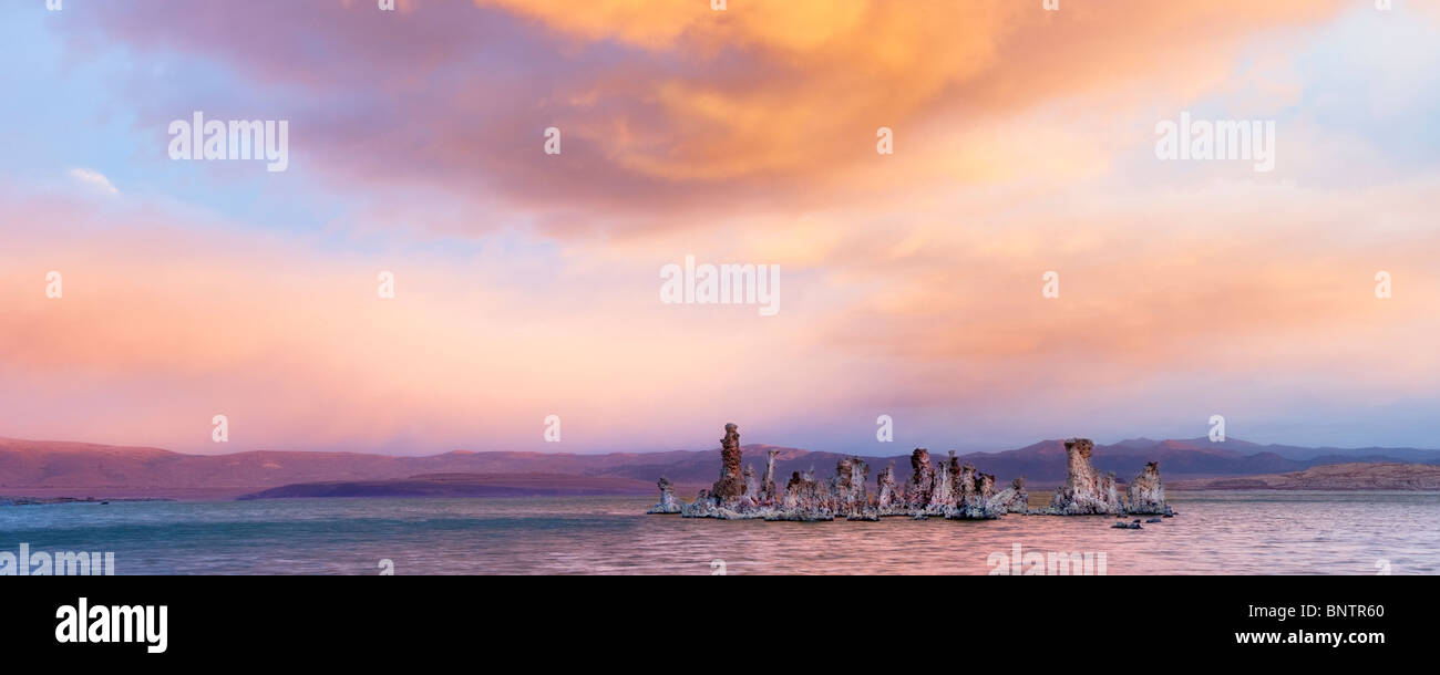 Sunrise over Mono Lake, California. Stock Photo