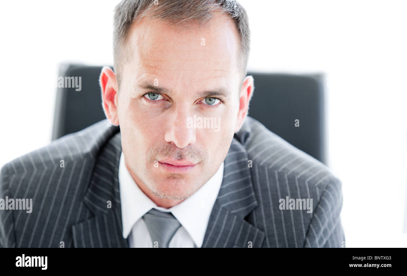 Portrait of an attractive businessman looking at the camera Stock Photo ...
