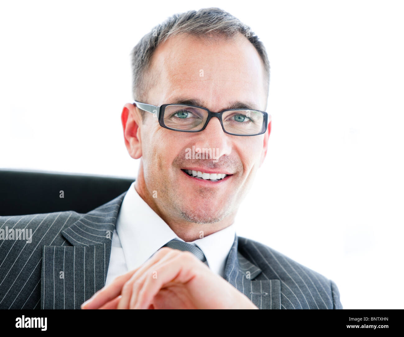 Portrait of a smiling director wearing googles Stock Photo