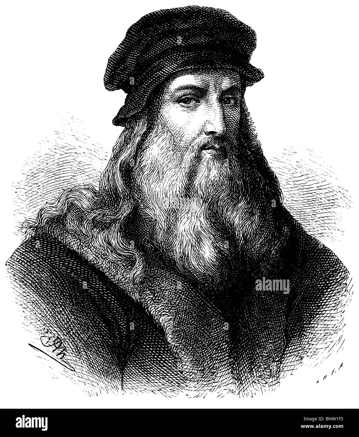 Leonardo da Vinci (1452 1519), Italian polymath painter, sculptor