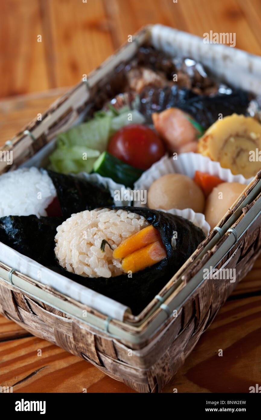 Japanese Bento, Well-balanced Meal, Stock Image - Image of white, lunch:  165782153