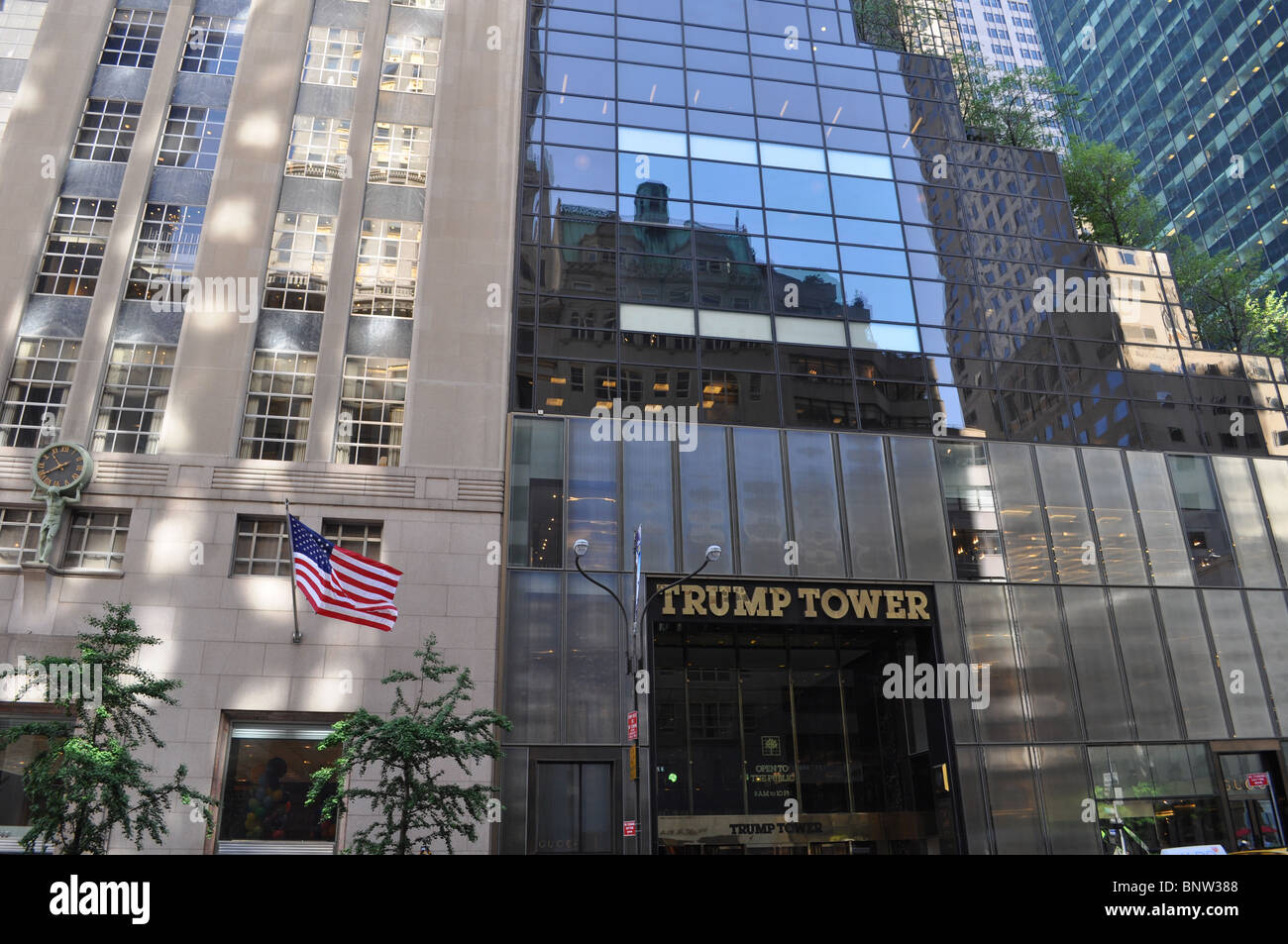 Trump Tower New York Fifth Avenue Stock Photo