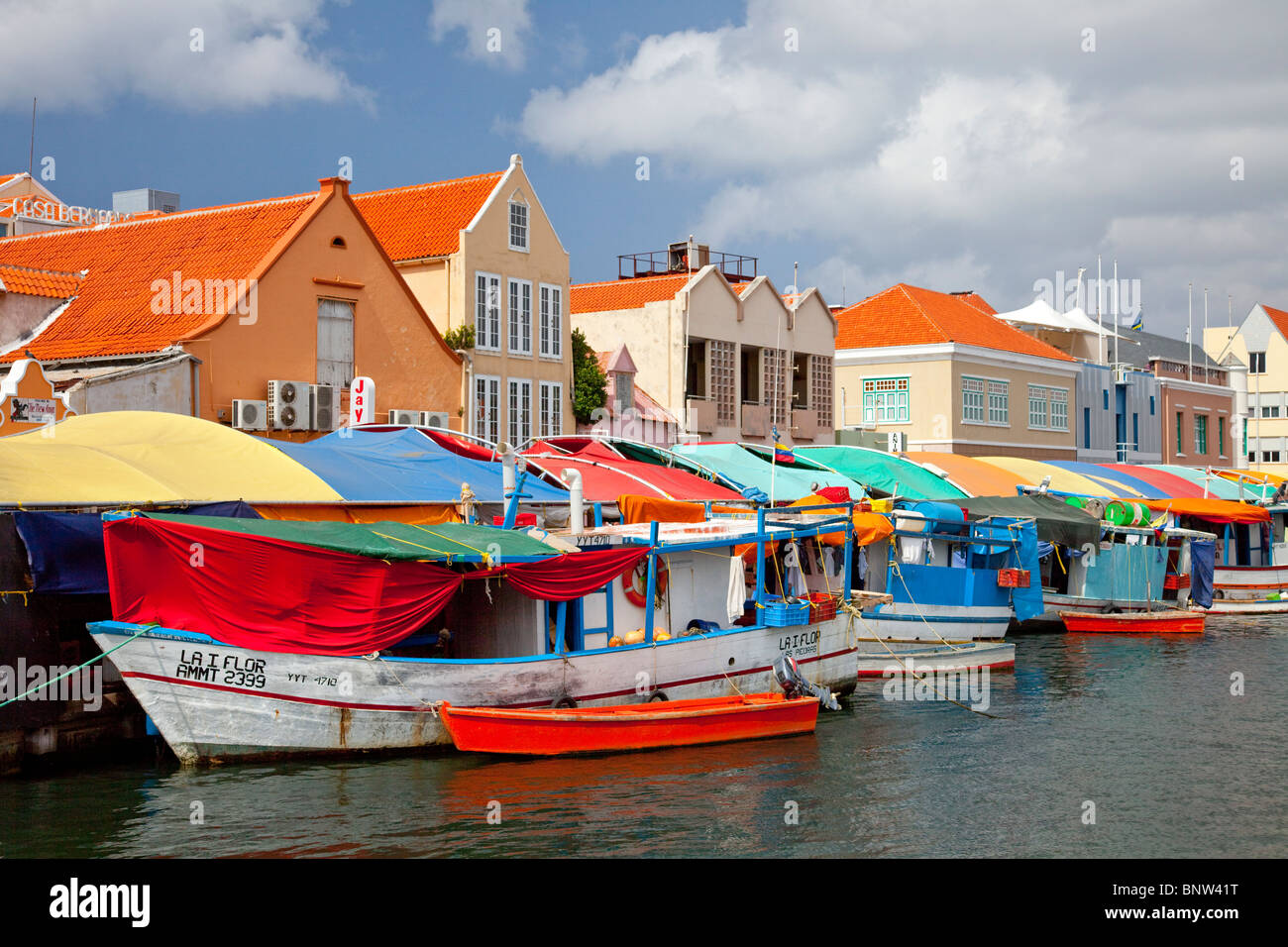 Floating Market Curacao Stock Photos & Floating Market Curacao Stock
