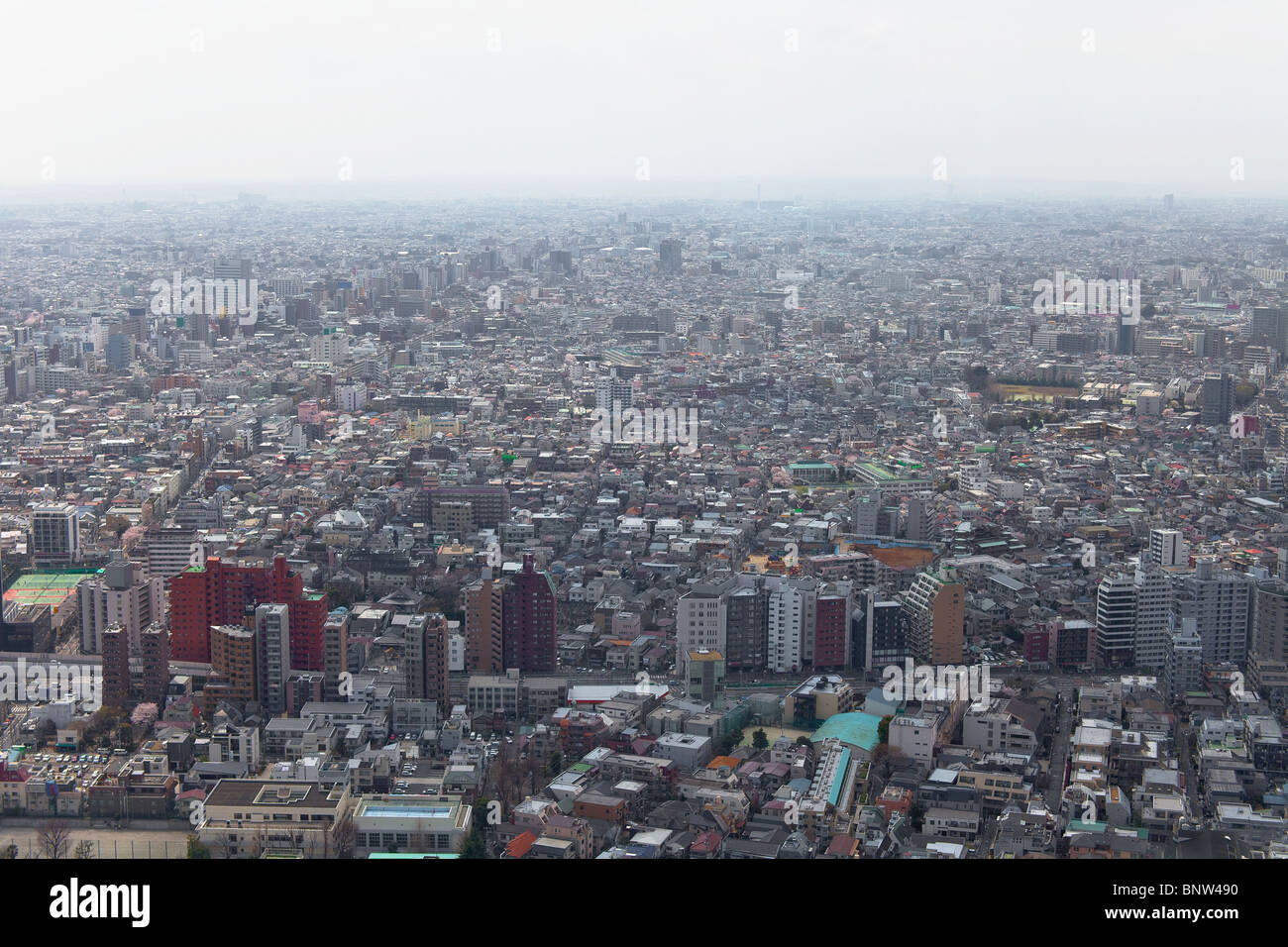 Skyline of Tokyo Japan Stock Photo