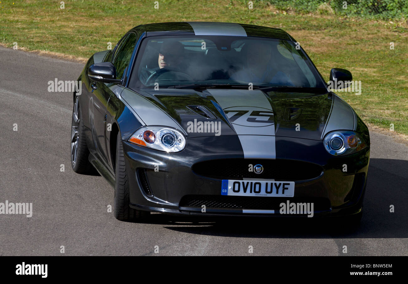 2010 Jaguar XKR 75 supercar at the 2010 Goodwood Festival of Speed, Sussex, England, UK. Stock Photo