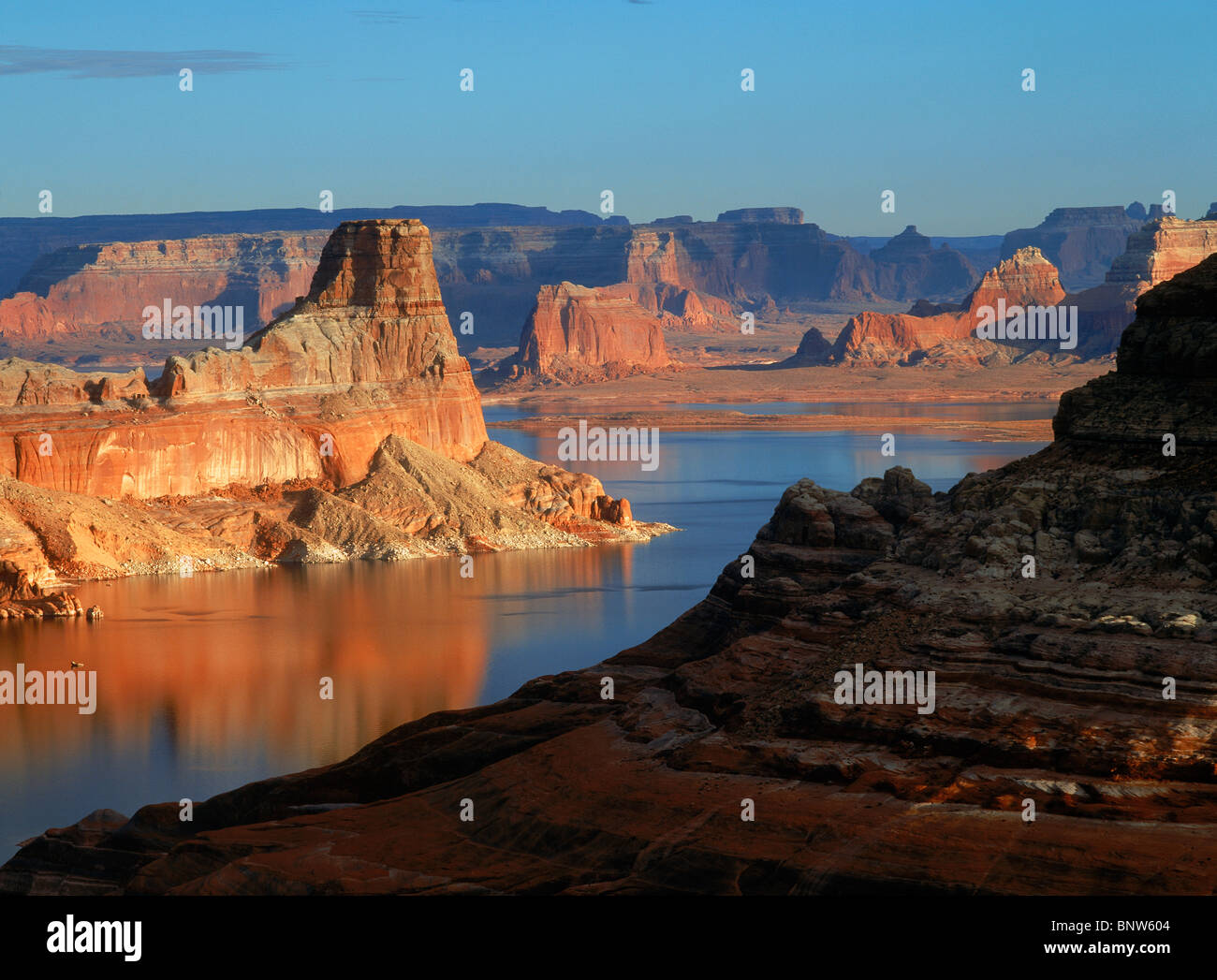 Gunsight Butte on the Utah side of Lake Powell in Glen Canyon National
