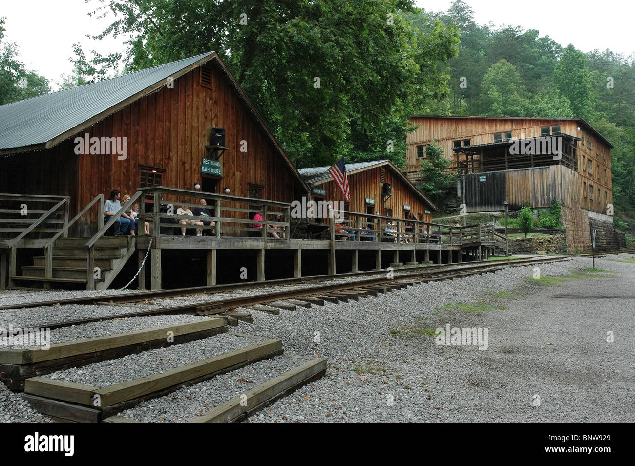 train station at Barthell coal Mining Camp, Kentucky Stock Photo Alamy