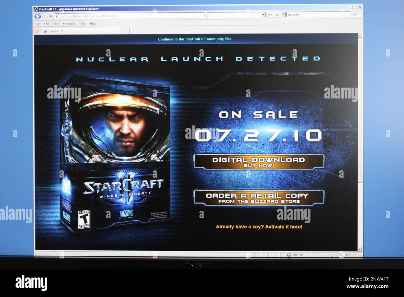 starcraft online computer game Stock Photo