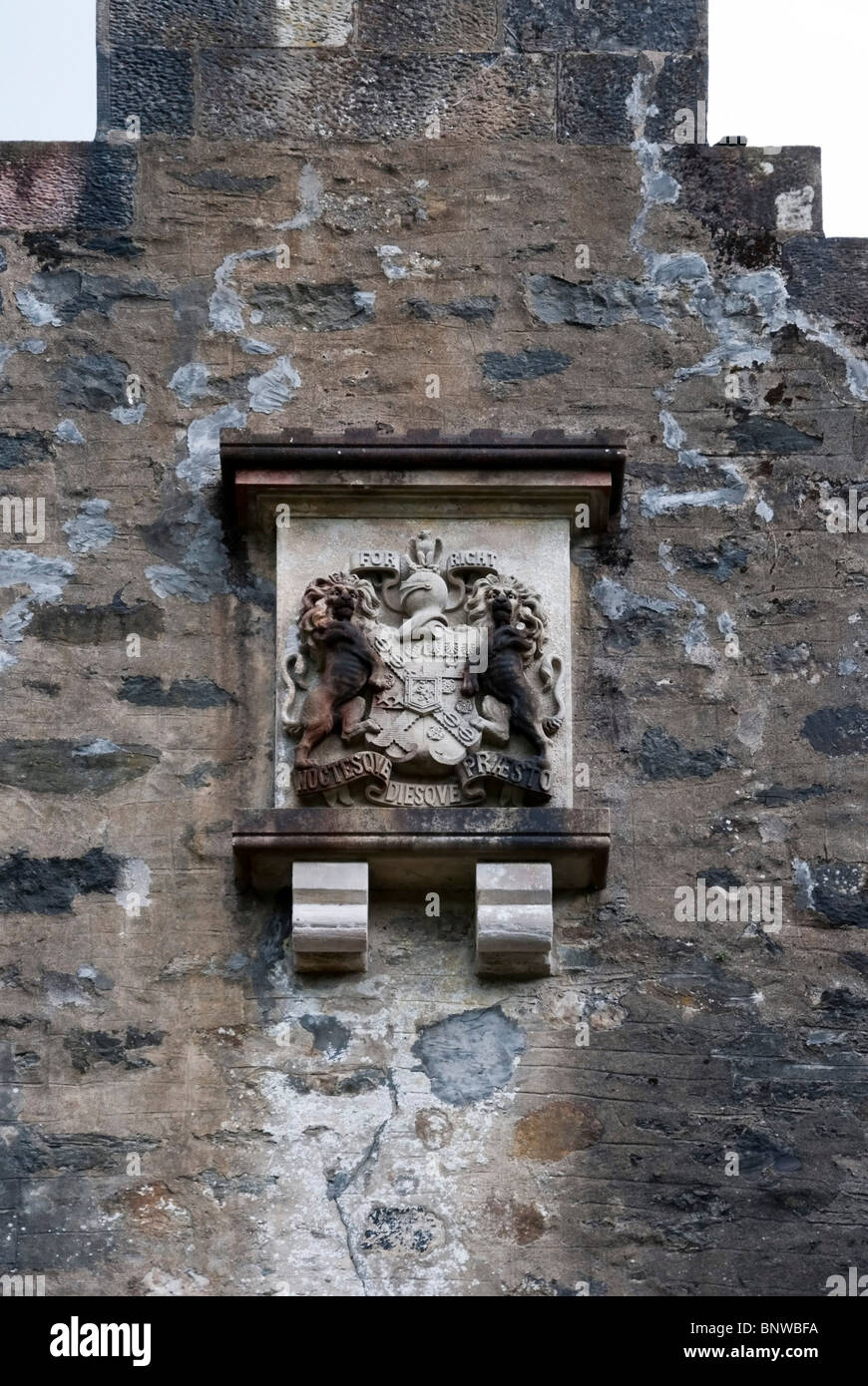 Clan Fletcher Coat of Arms Historic Dunans Castle Glendaruel Argyll