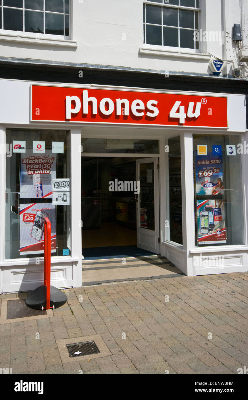 Phones 4u Shopfront England Stock Photo