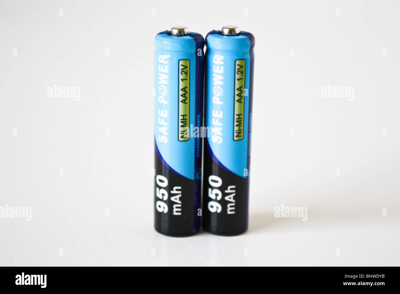 two 2 AAA recharge battery Stock Photo