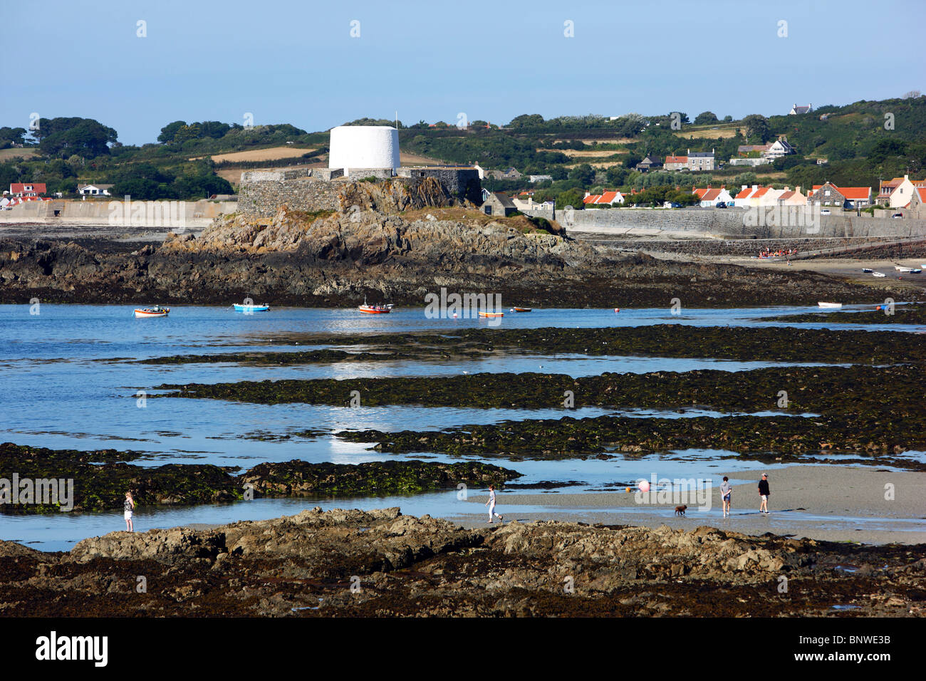 North east coast of Guernsey, Channel Island in the English Channel at