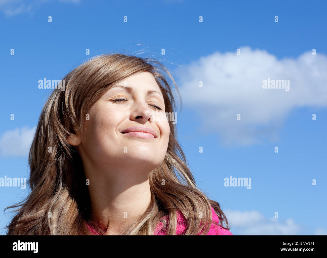 Beautiful woman relaxing outdoor hi-res stock photography and images ...