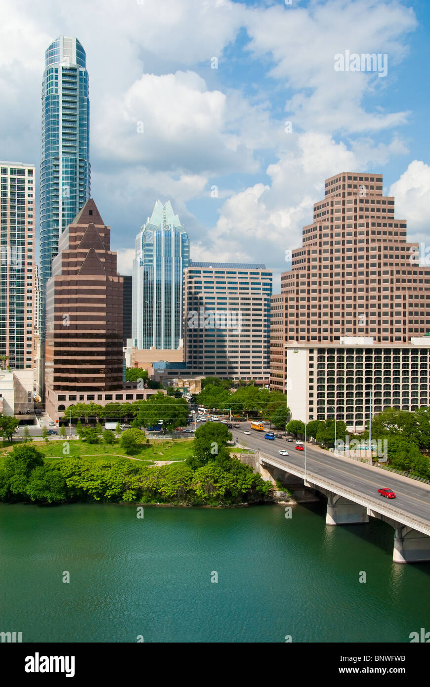 Skyline of Austin, Texas, USA Stock Photo