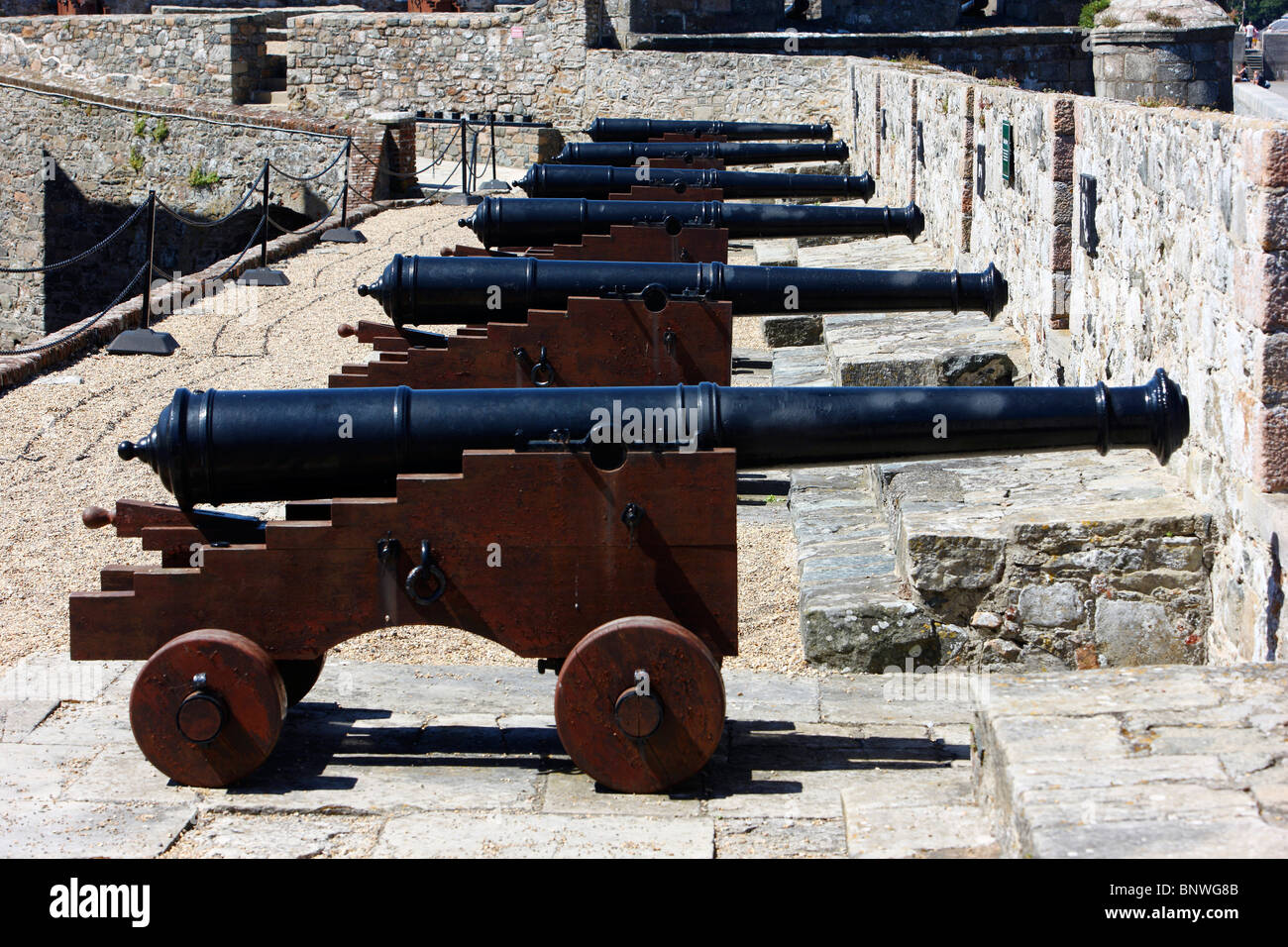 Castle Cornet, fortress at the harbour of St. Peter Port, Guernsey ...