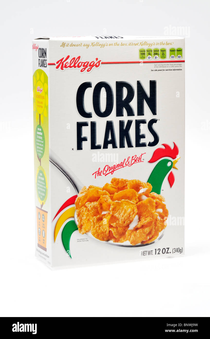  Kellogg's Corn Flakes, Breakfast Cereal, Original, Fat Free,  12oz Box
