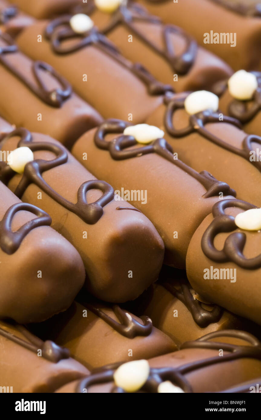 Belgium, Bruges, Belgian Chocolates Stock Photo
