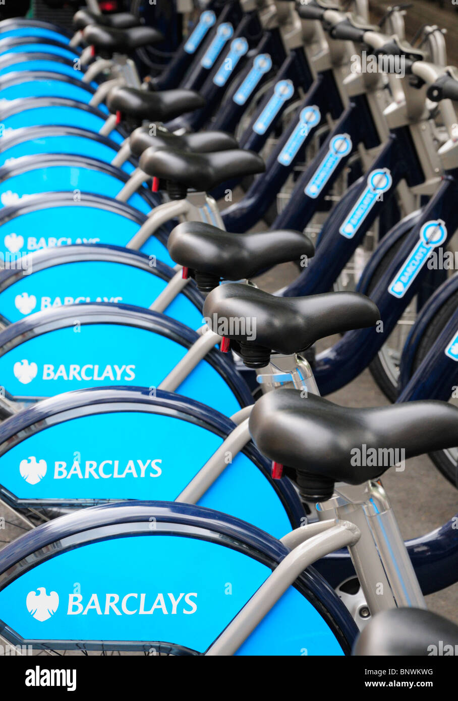 London, England. Cycle hire point Stock Photo Alamy