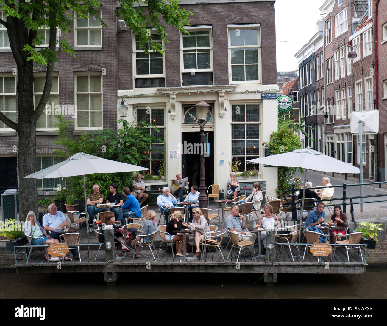 rol Lichaam Diplomatieke kwesties Cafe beside canal in Jordaan district of Amsterdam The Netherlands Stock  Photo - Alamy