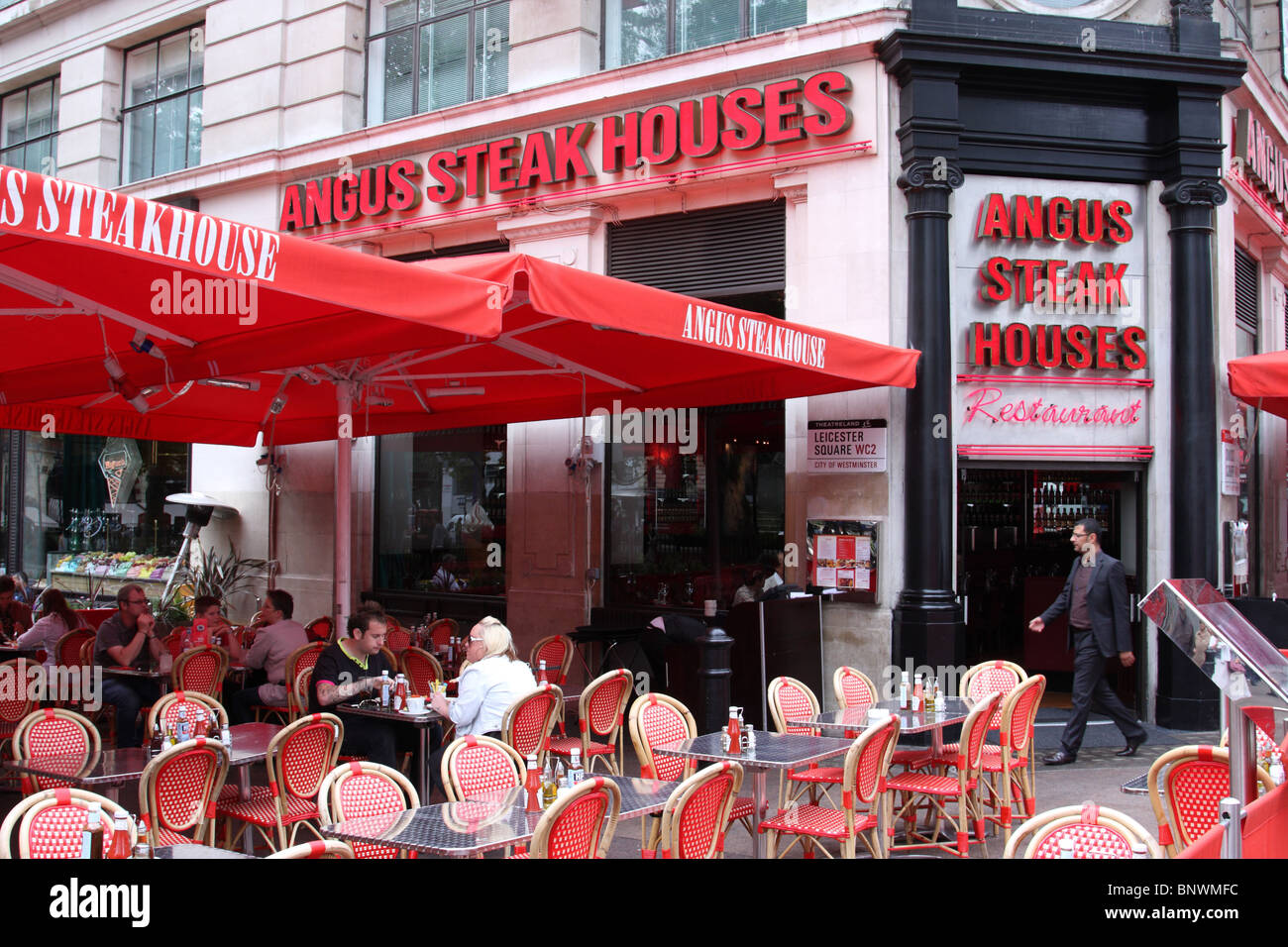 An Angus Steak Houses restaurant in Leicester Square, London, England
