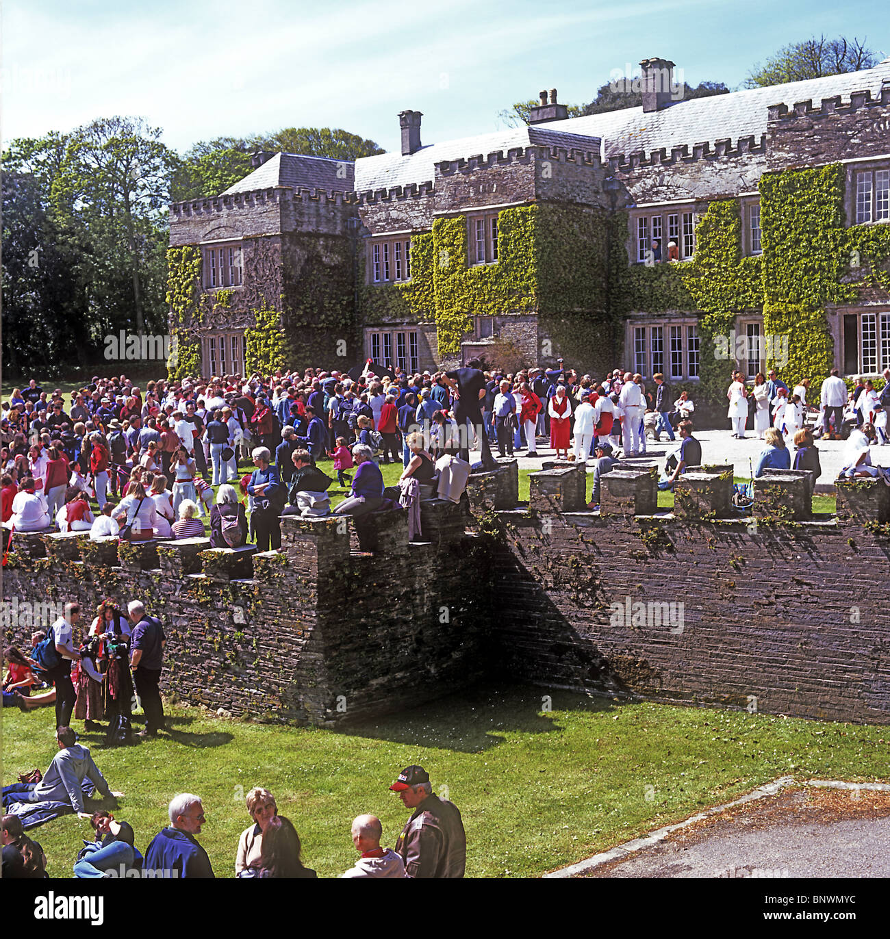May Day celebrations at Prideaux Place, Padstow Stock Photo