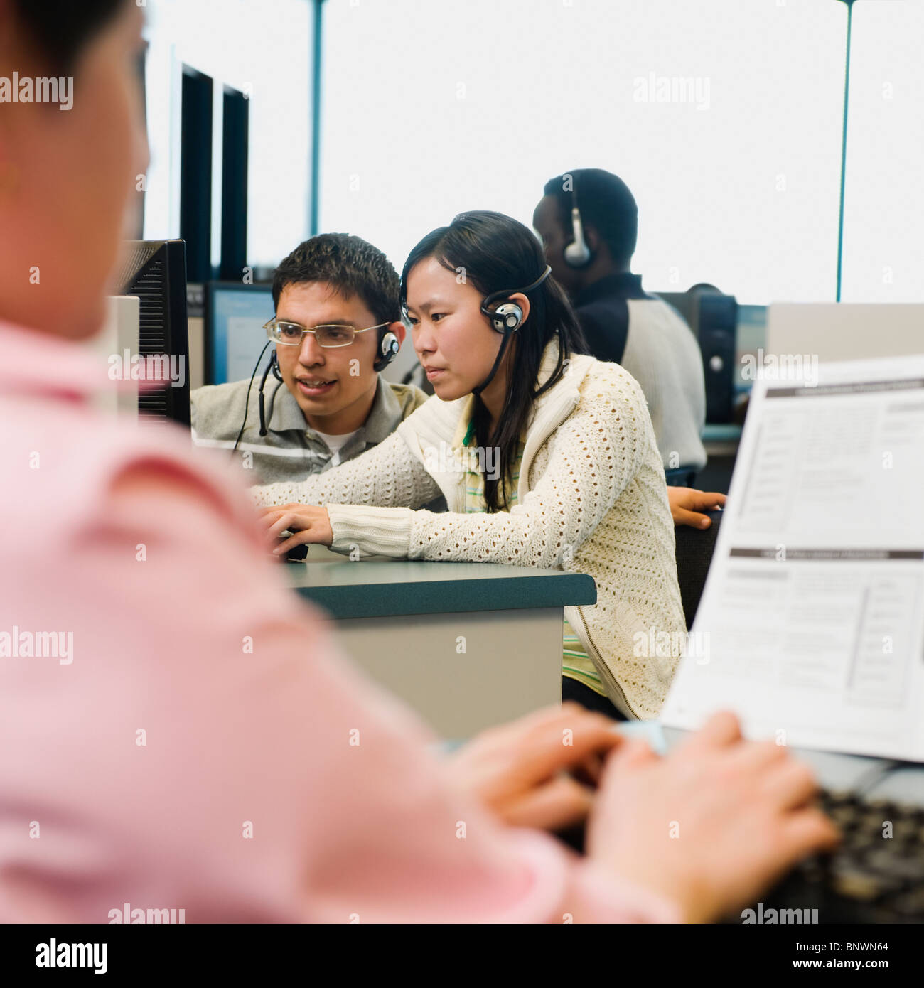 Adults students learning English as a second language Stock Photo Alamy
