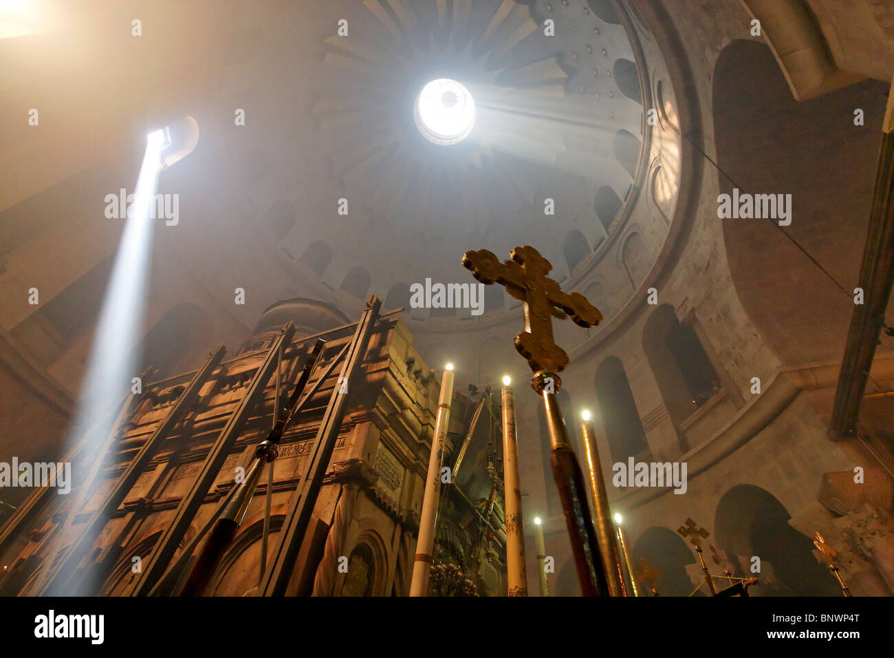 Israel Jerusalem Old City The Ceremony Of The Holy Light At The Stock Photo Alamy