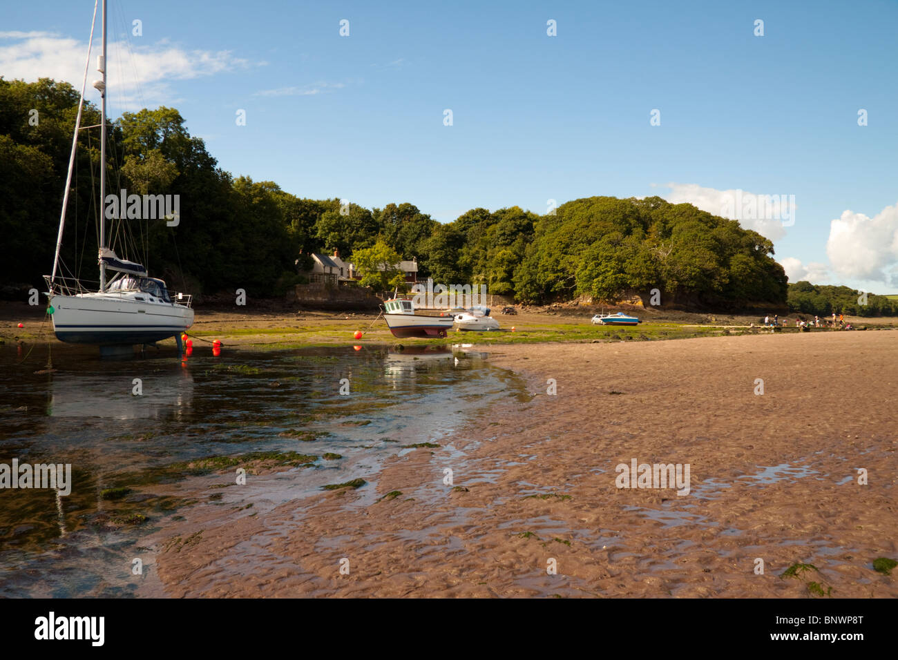 Sandy Haven beach/seafront, Pembrokeshire, Wales, UK Stock Photo Alamy