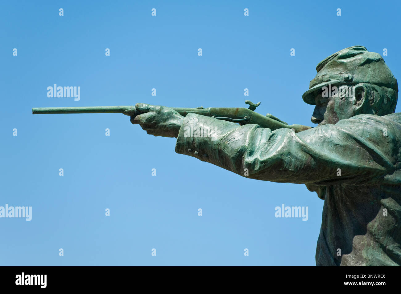 Statue of a union soldier at Vicksburg National Military Park Stock Photo